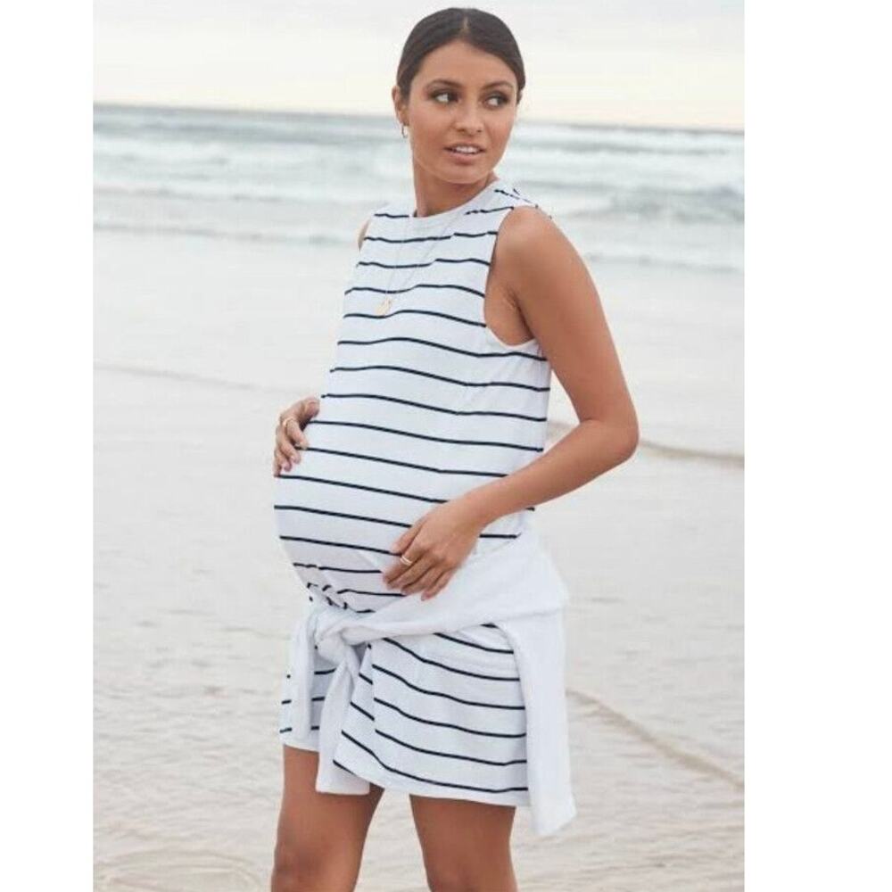 LEGOE HERITAGE Striped Panel Dress XL
